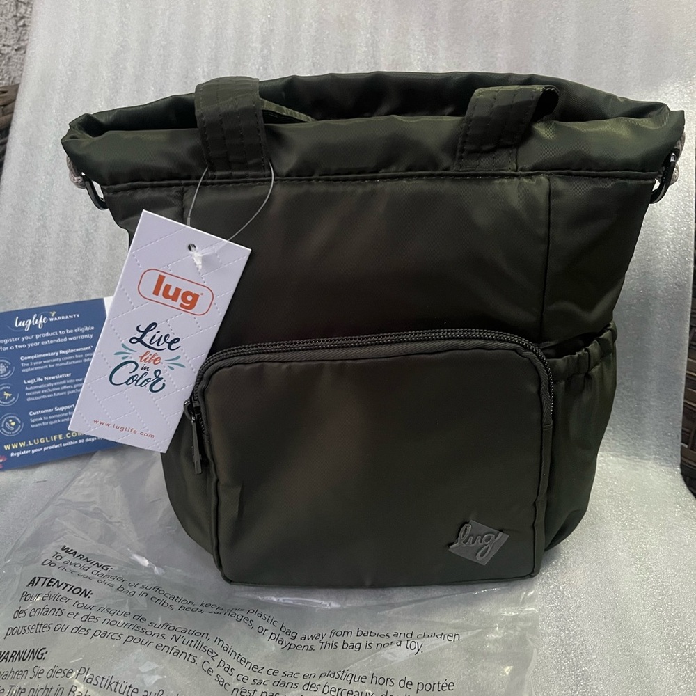 Lug Ditty Tote in Olive - NWT